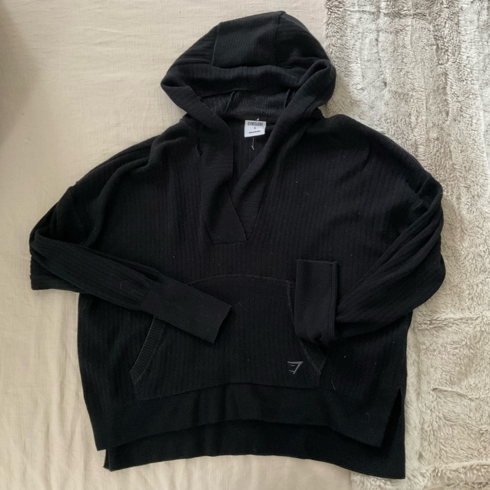 Gymshark Black Hooded Sweater